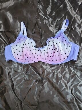 Savage X Fenty Lavender to Pink Ombre Star Underwire Bra